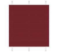 (bordeaux red, 120 x 100 cm) vidaXL Pleated Blind Petrol Fabric Polyester