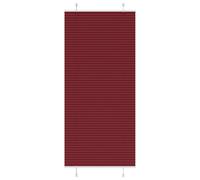vidaXL Pleated Blind Bordeaux Red 90x200 cm Fabric Width 89.4 cm Polyester, Red