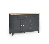 Bordeaux Sideboard Dark Grey 1.3m - Julian Bowen | TJ Hughes