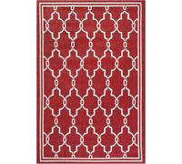 Bordeaux Spanish Tile Garden Patio Rug - Weatherproof, Mould & Mildew Resistant Indoor Outdoor Mat - Rectangular 60 X 120Cm