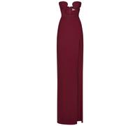 Bordeaux Volute Bra Dress Aw25, female, NENSI DOJAKA, Midi Dresses, Red, M, Dresses M
