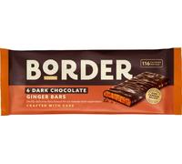 BORDER 6 DARK CHOCOLATE GINGER BARS 144G - 18 PACK