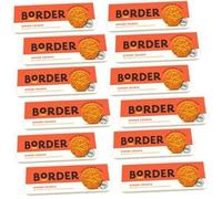 Border Biscuit Fiery Ginger Crunch 135g - Made with Real Ginger - With Warming Spicy Aroma - Deliciously Crunchy Treat - Perfect Food Gift for Biscuit Lovers (Pack of 12)