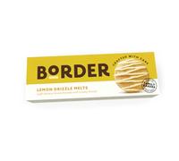 Border Biscuit Lemon Drizzle Melts - Made with Real Butter & Lemon Zest - Delicious, Refreshing Treat - Perfect Food Gift for Biscuit Lovers - Pack of 3 x 150g