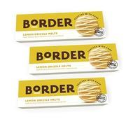 Border Biscuit Lemon Drizzle Melts - Made with Real Light Buttery & Lemon Zest - Delicious, Perfect Food Gift for Biscuit Lovers on Mothers, Fathers and Christmas, Available for Hamper (Pack of 3)
