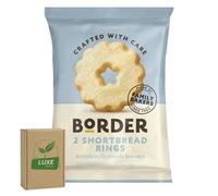 Border Biscuit Portion Mini Packs | Perfect for On-The-Go Snacking, Office, Travel | Shortbread Rings Flavour - 60 Packs (2 Biscuits In Each Pack)
