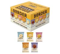 Border Biscuits 100 Multipack Box, 5 Flavours, Individually Wrapped Biscuits