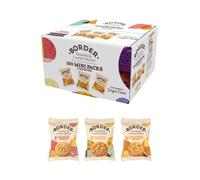 Border Biscuits 100 Packs, Mini Multipacks Biscuits Box, 3 Flavour Variety Luxury Biscuits, 2 per pack, Individually Wrapped Biscuits, Bulk Biscuits and Cookies, Biscuits Gift Set