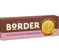 Border Biscuits Chocolate Viennese Whirls 12 x 150g - Luxury Chocolate Shortbread Sandwich Biscuits, Cream Filled Melt-in-the-Mouth Tea Time Treat, Premium Scottish Biscuit Gift