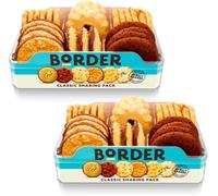 Border Biscuits Classic Sharing Pack 2 x 400g | Luxury Assorted Biscuit Selection | 6 Buttery Flavours | Chocolate & Shortbread Biscuit Box for Sharing, Tea Time & Gifting