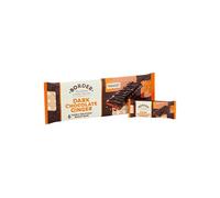 Border Biscuits - Dark Chocolate Ginger Bars - Premium Chocolate Biscuit Bars, Spiced Ginger Coated in Dark Chocolate,144g (Box of 18 packs)