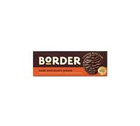 Border Biscuits Dark Chocolate Gingers 150G, Box of 14 Packs of Biscuits