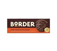Border Biscuits Dark Chocolate Gingers 150G, Box of 14 Packs of Biscuits