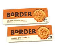 Border Biscuits Golden Oat Crumble, Made with Rolled Oats & Natural Ingredients, Deliciously Cumbly & moreish Crunchy Oaty Biscuits, Perfect Food Gift for Biscuit Lovers 150g each pack (Pack of 2)