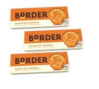 Border Biscuits Golden Oat Crumble, Made with Rolled Oats & Natural Ingredients, Deliciously Cumbly & moreish Crunchy Oaty Biscuits, Perfect Food Gift for Biscuit Lovers 150g each pack (Pack of 3)