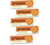 Border Biscuits Golden Oat Crumble, Pack of 5 - Crunchy Oaty Biscuits Made with Rolled Oats 135g Each