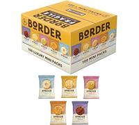 Border Biscuits Luxury Assorted Mini Pack Selection Biscuits Box, 100 Twin Packs, 5 Varieties (1 Box)