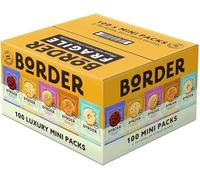 Border Biscuits Mini Selection Box, 100 Packs, 5 Varieties, Luxury Assorted Biscuits (1 Box (100s), Mini Packs)