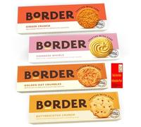 Border Biscuits Selection Value pack, 4 Delicious Flavours Butterscotch Crunch, Golden Oat Crumbles, Viennese Whirls and Ginger Crunch - Perfect Biscuits Gift for friends and family (Pack of 3 Mix 4)