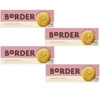 Border Biscuits Viennese Whirls, Pack of 4-145g - Made Irresistible Melt Buttery Swirls with Smooth Vanilla Biscuits, Perfect Food Gift for Biscuit Lovers