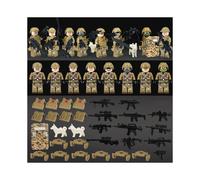 (Border Brigade) Special Forces Mini Action Figures Military Weapons Accessories Puzzle Games