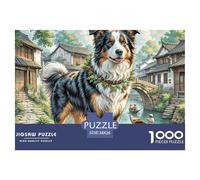 Border Collie 1000 Piece Jigsaw Puzzles for Adults-Fun Challenging Games Home Decoration 38x26cm/1000pcs