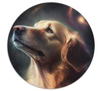 Border Collie 1000 Piece Puzzle 1000-Piece Round Jigsaw Puzzle Perfect for Family Fun on Christmas, Thanksgiving, Birthdays & Easter (67.5x67.5cm)