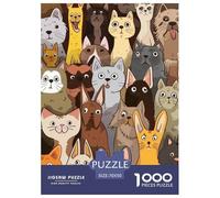 Border Collie 1000 Pieces Paper Jigsaw Puzzle What Happens Next Beautiful Decoration for Adults And Kids 70x50cm/1000pcs