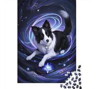 Border Collie 1000 Pieces Puzzles Challenging And Brainteasing Puzzle Challenge Games Colourful Brainteasing Beautiful Decoration 1000pcs (75x50cm)