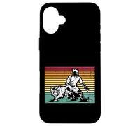 Border Collie Agility Dog Jump Competition Case for iPhone 16 Plus