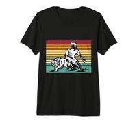 Border Collie Agility Dog Jump Competition Premium T-Shirt