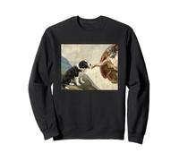 Border Collie biting God's Hand Funny Border Collie Sweatshirt