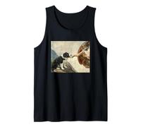 Border Collie Biting God's Hand Funny Border Collie Tank Top