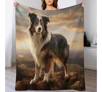 Border Collie Blanket Soft Cozy Blanket Throw Couch Bed Print Couch And House Decor Throws for Sofa for Kids Boys Girls, 150×200cm