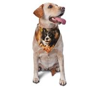 Border Collie Bokeh Autumn Black Border CollieDog Bandanas Cat Puppy Scarfs Washable Pet Handkerchief