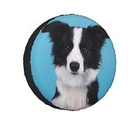 Border Collie Car Tyre Protectors : Universal for Jeeps, Trailers, Suvs, Trucks and Many Vehicles,17 Inch ,Dust and Water Resistant..