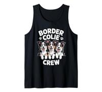 Border Collie Crew Cute Cartoon Dog Owners Pet Border Collie Tank Top