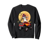 Border Collie Dabbing Dog Witch Monster Truck Halloween Sweatshirt