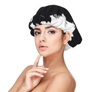Border Collie Dog,Adjustable Silk Hair Wrap Adult's Satin Sleeping Cap Hair Women's Elastic Sleep Bonnet