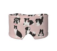 Border Collie Dog, Full Eye Covers Light Blocking Eye Mask Sleep Eye and Ear Muffs