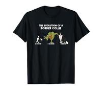 Border Collie Dog Mom The Evolution Of A Border Collie T-Shirt