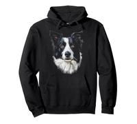 Border Collie Dog Motif Pet Mandala Border Collie Pullover Hoodie
