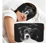 Border Collie Dog Pet, Sleep Mask for Home Travel, Full Eye Covers Light Blocking Eye Mask Sleep Eye and Ear Muffs