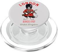 Border Collie Dog Tee London Guard of the King England Flag PopSockets PopGrip for MagSafe