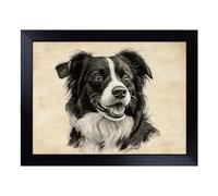 Border Collie Dog Vol.7 | Lap Tray with Padded Cushion, Portable Surface with Bean Bag Base, Perfect Surface for Working, Crafting, TV Eating and Laptop Use