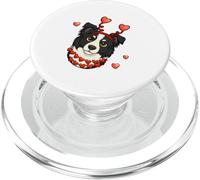 Border Collie Face Valentine's Day Matching Owner Family PopSockets PopGrip for MagSafe