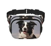 Border Collie Fanny Pack Fashion Belt Bag Lightweight Waist Pouch With Adjustable Strap Crossbody Bags For Women Travel Sports Running