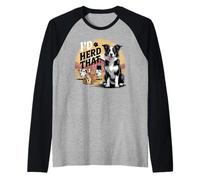 Border Collie Farming Animals Herding Dog Raglan Baseball Tee