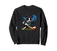 Border Collie Field Hockey Dog Hero Cape Sweatshirt