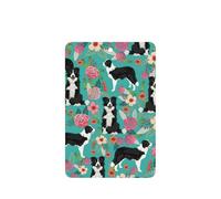 Border Collie Florals Printing 10 Pieces Air Freshener Car Hanging Cards Air Freshener Sheets With Rope For Cars Home